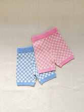 Load image into Gallery viewer, Adult Quincy Checkerboard Knit Shorts - Flamingo/Milk