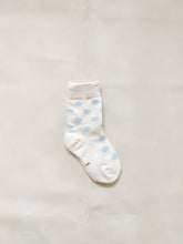Load image into Gallery viewer, Spotted Socks - Blue/Cream
