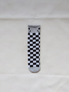 Smiley Checkered Socks