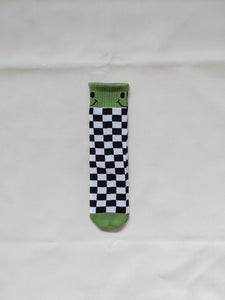 Smiley Checkered Socks