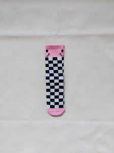 Smiley Checkered Socks