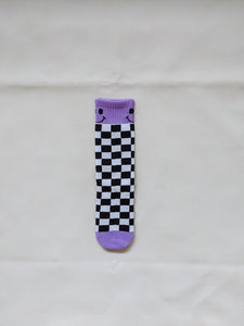 Smiley Checkered Socks