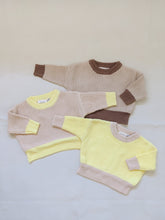 Load image into Gallery viewer, Watson Contrast Knit Jumper - Caramel/Yellow