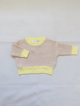 Load image into Gallery viewer, Watson Contrast Knit Jumper - Caramel/Yellow