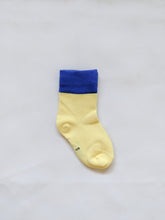 Load image into Gallery viewer, Colour Block Socks - Yellow/Blue