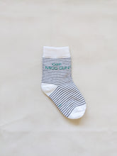 Load image into Gallery viewer, Striped Socks - White/Green
