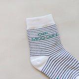 Striped Socks - White/Green