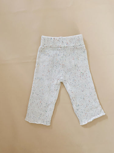 Peppa Sprinkle Knit Pant - Pearl