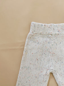 Peppa Sprinkle Knit Pant - Pearl