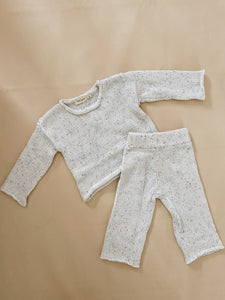 Peppa Sprinkle Knit Pant - Pearl