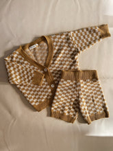 Load image into Gallery viewer, Quincy Checkerboard Knit Set - Dijon/Milk