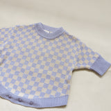 Reef Checkerboard Knit Romper - Lilac/Oat