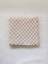 Load image into Gallery viewer, Revie Checkerboard Knit Blanket - Beige