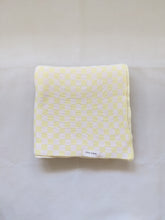 Load image into Gallery viewer, Revie Checkerboard Knit Blanket - Lemon