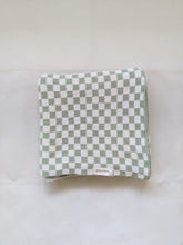 Load image into Gallery viewer, Revie Checkerboard Knit Blanket - Sage