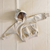 Rumi Logo Hoodie Jumper - Beige