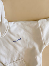 Load image into Gallery viewer, Rumi Logo Hoodie Jumper - Milk (Navy Logo)