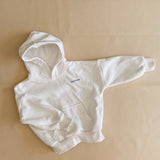 Rumi Logo Hoodie Jumper - Milk (Navy Logo)