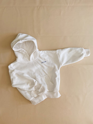 Rumi Logo Hoodie Jumper - Milk (Navy Logo)