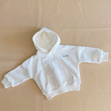 Rumi Logo Hoodie Jumper - Milk (Black Logo)