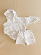 Load image into Gallery viewer, Rumi Logo Hoodie Jumper - Milk (Navy Logo)