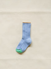 Load image into Gallery viewer, Sherbet Ribbed Socks - Blue