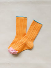 Load image into Gallery viewer, Sherbet Ribbed Socks - Orange