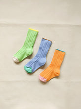 Load image into Gallery viewer, Sherbet Ribbed Socks - Orange