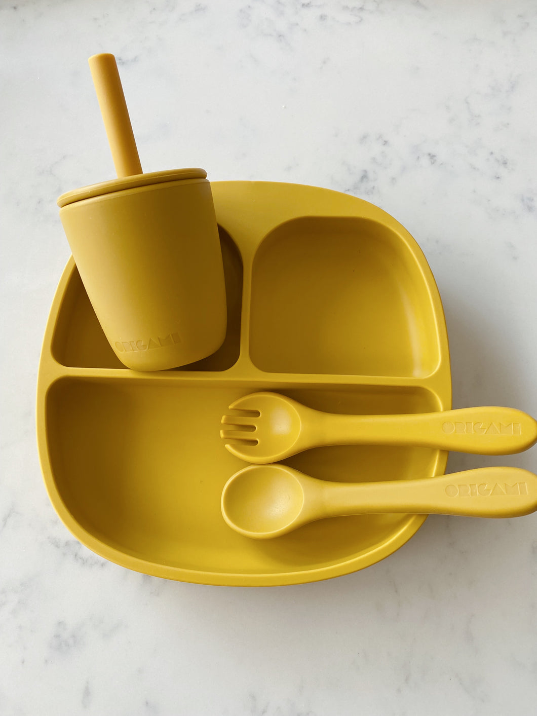 Silicone Tableware Set - Mustard