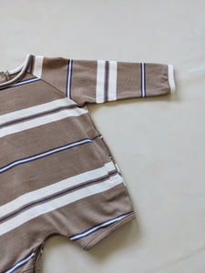 Skye Striped Bodysuit - Latte