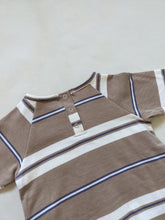 Load image into Gallery viewer, Skye Striped Bodysuit - Latte (Small sizing)