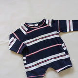 Skye Striped Bodysuit - Navy