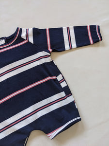 Skye Striped Bodysuit - Navy (Small sizing)