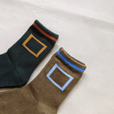 Square Socks - Forest