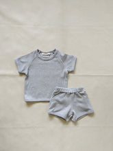 Load image into Gallery viewer, Teddy Waffle Cotton Set - Grey