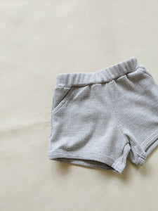 Teddy Waffle Cotton Set - Grey