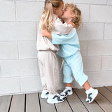Bambi Waffle Cotton Set - Icy Blue