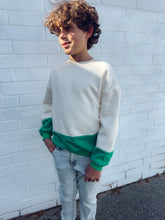 Load image into Gallery viewer, Teen Frankie Colour Block Jumper - Green