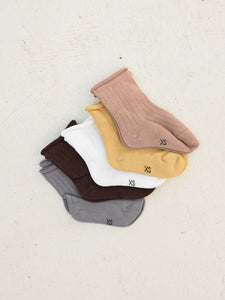 Ribbed Socks - Clay