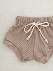 Wategos Ribbed Shorts - Taupe