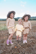 Load image into Gallery viewer, Watson Contrast Knit Set - Yellow/Caramel (ONLINE EXCLUSIVE)