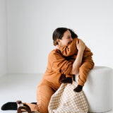 Adult Woodie 3D Logo Tracksuit - Cinnamon