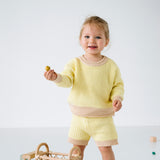 Watson Contrast Knit Set - Yellow/Caramel (ONLINE EXCLUSIVE)