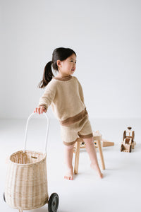 Watson Contrast Knit Set - Caramel/Cocoa