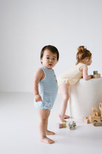 Load image into Gallery viewer, Uma Terry Towel Bodysuit - Azure Blue Stripe