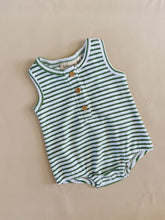 Load image into Gallery viewer, Uma Terry Towel Bodysuit - Fern Stripe