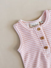 Load image into Gallery viewer, Uma Terry Towel Bodysuit - Pink Stripe