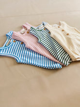 Load image into Gallery viewer, Uma Terry Towel Bodysuit - Lemon Stripe
