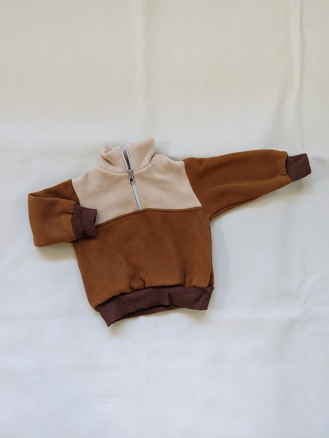 Vida Zip Jumper - Toffee