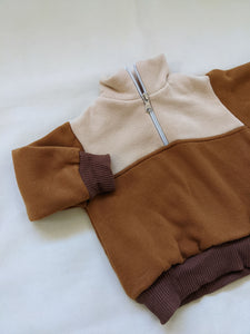 Vida Zip Jumper - Toffee